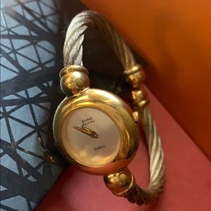 Vintage! Anne Klein quartz cable cuff watch